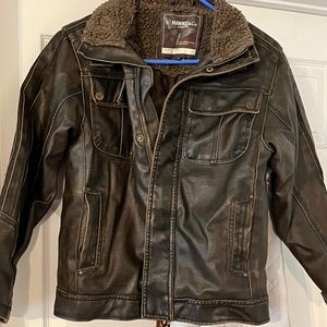 Boys leather coat. Good/great condition. Older but so cool! Thick and warm too.